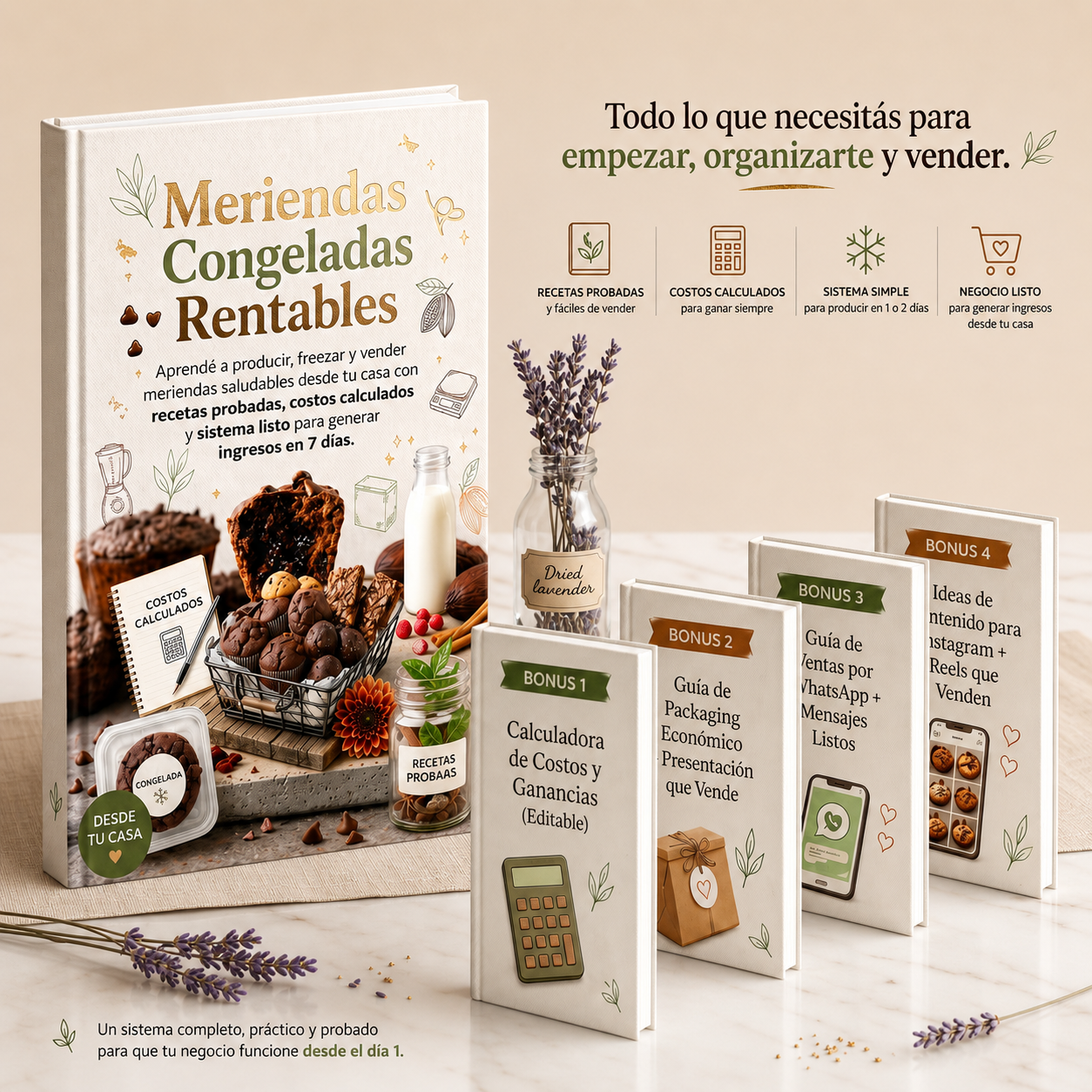 Emprende con Meriendas Saludables Congeladas.